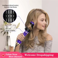 hot air brush professional hair dryer brush and volumizer blow dryer 4 in 1 ionic technology salon straightening curler brush