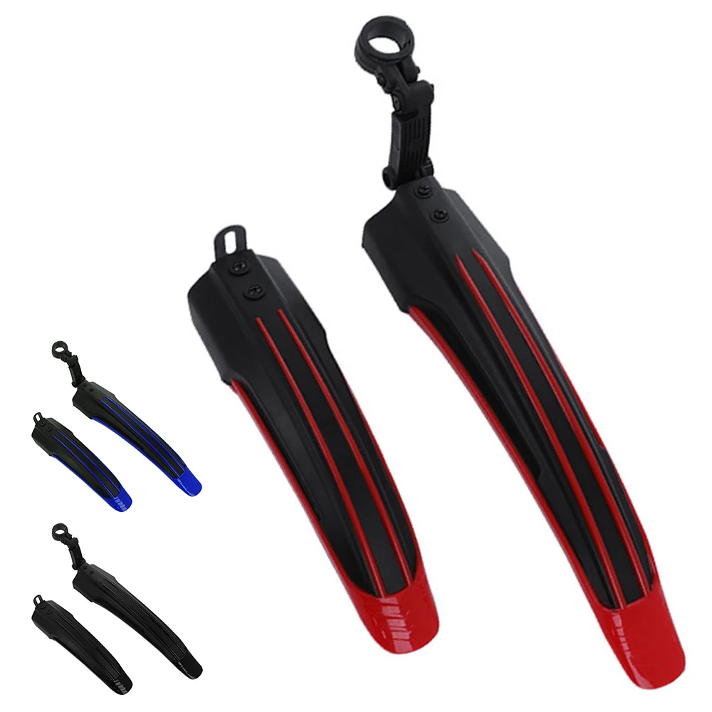 

Bike Mudguard Set with 2 Parts Thicken Widen Bicycle Fender Set Wings Mud Guard Accessories for 20"/22"/24"/26" MTB Road Bike