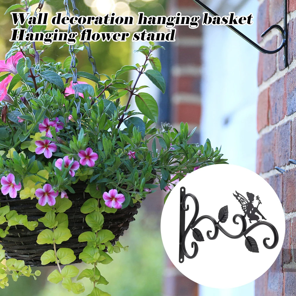 

Современная корзина для хранения растений, цветов, железная настенная подвесная вешалка, крючок для двора, сада, комнатных и уличных кастрю...