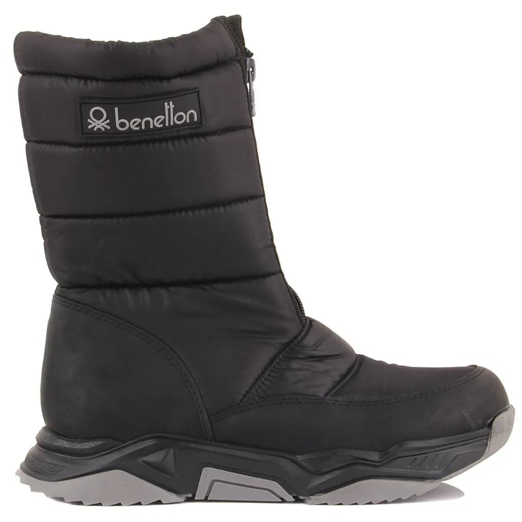 

Benetton-black color zipper women boots