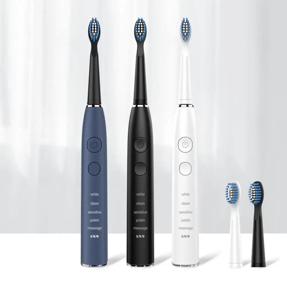 

1Set Oral Brush Long Lifespan Ergonomic ABS Electric Smart Timer Toothbrush for Travel