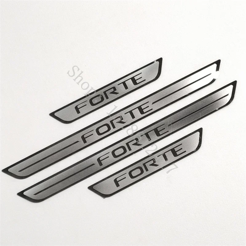 Для KIA Forte 2009 2010 2011 ~ 2023 накладка на порог из нержавеющей стали наклейка педаль