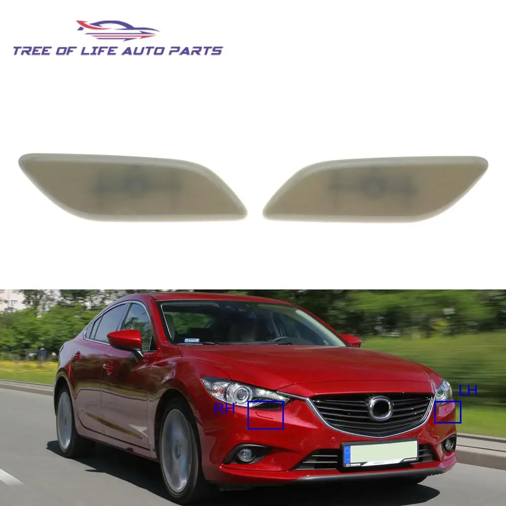 

For Mazda 6 Atenza 2013 2014 2015 2016 2017 Front Bumper Headlight Headlamp Washer Jet Spray Nozzle Cover GHR4518G1 GHR4-518H1