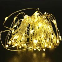 led fairy lights copper wire string lights holiday street lamp garland outdoor luces for christmas tree wedding garden diy decor