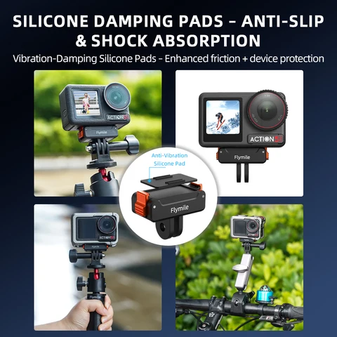 Магнитный быстроразъемный адаптер Flymile для DJI Osmo360/Action 5 Pro, аксессуар, удлинительный кронштейн с двойным концом