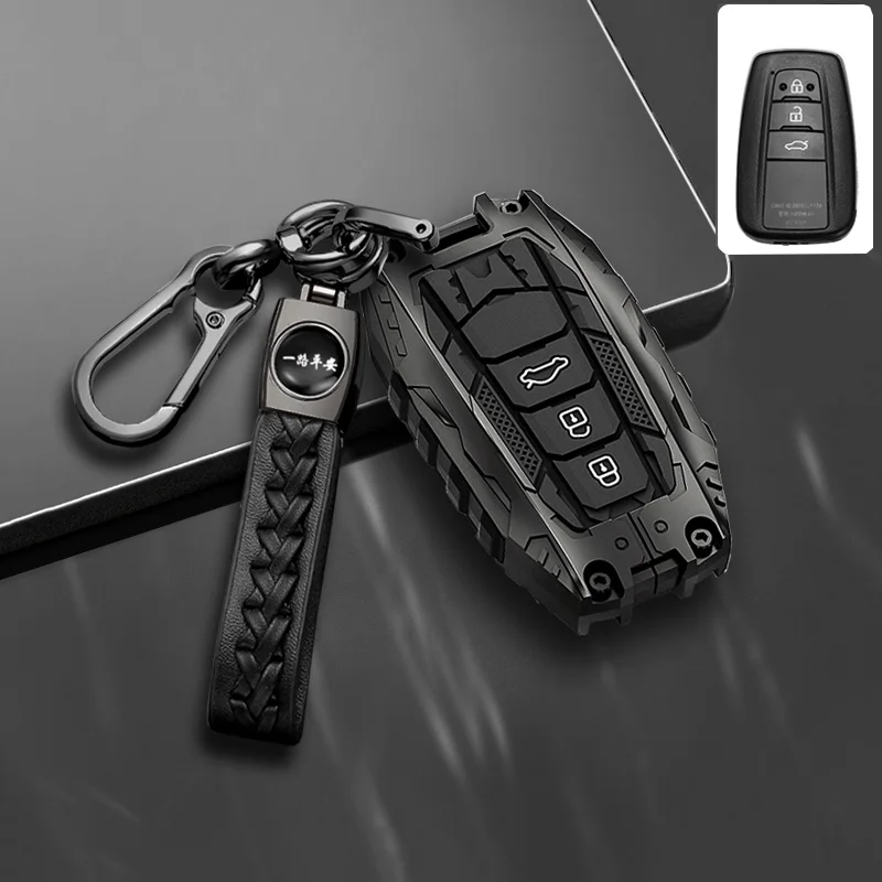 

Для Toyota Prius Camry Corolla Avalon CHR RAV4 Land Cruiser Prado силиконовый чехол для ключей от автомобиля аксессуары металлический чехол защитная оболочка