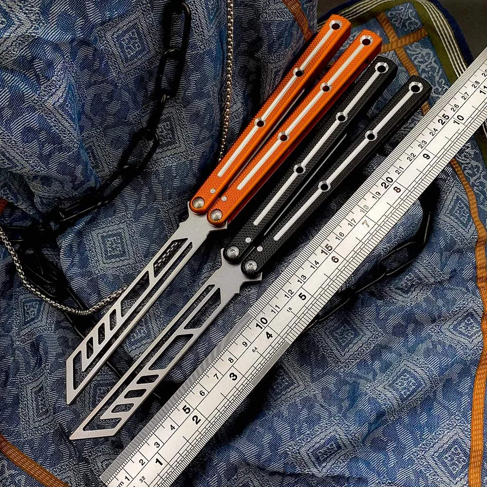 

V2.5 v3 Balisong для начинающих, Удобная Тренировка, авиационный алюминий 6061-T6, ручная втулка, наружная безопасная, без лезвия