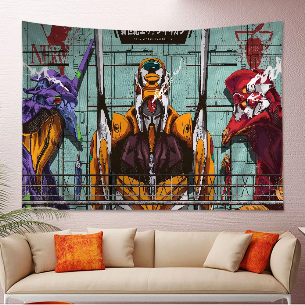E-Evangelion DIY Настенный гобелен Искусство Научная фантастика Комната Домашний декор