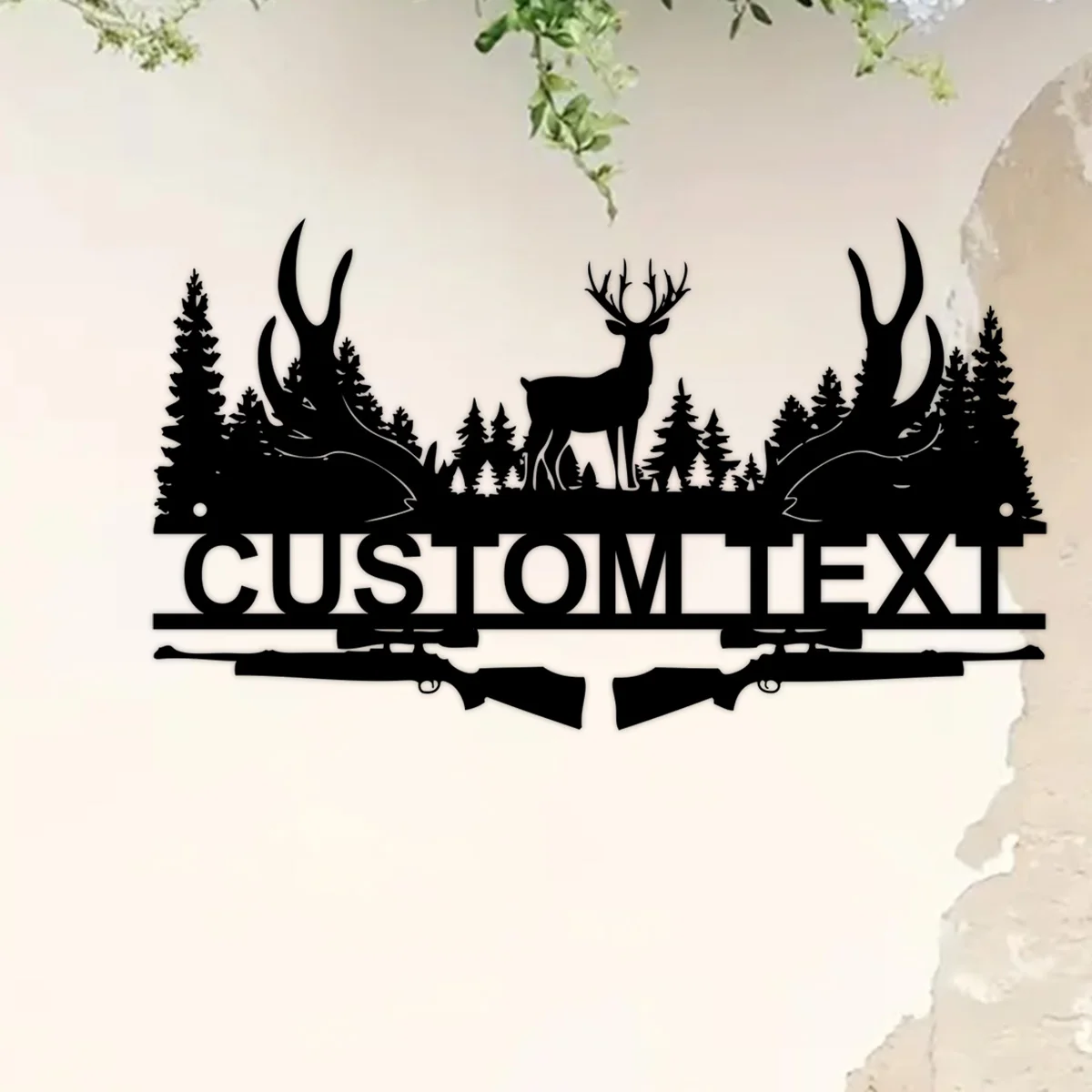 Персонализированный металлический знак олень