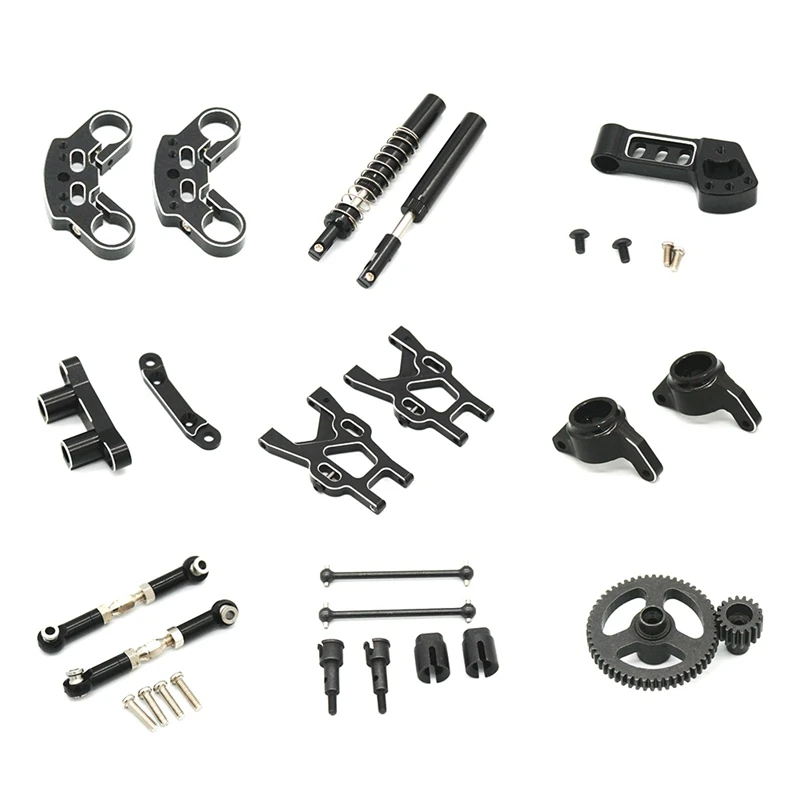 

For X-Rider Flamingo 1/8 RC Car Metal Upgrade Parts Shock Absorber Plate Pull Rod Suspension Arm Accessories Set