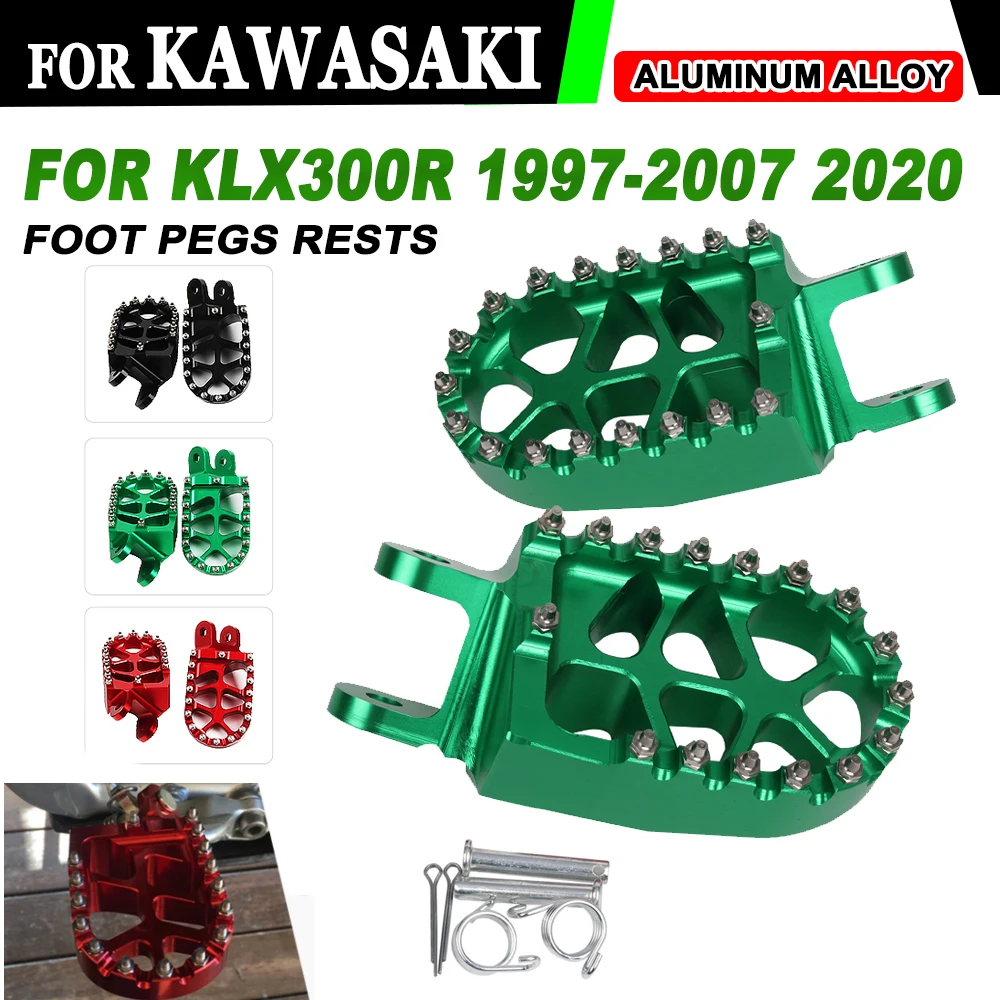 

Footrest Footpegs Foot Pegs Rest Pedal For KAWASAKI KLX300R KLX 300R 1997 - 2002 2003 2004 2005 2006 2007 Motorcycle Accessories