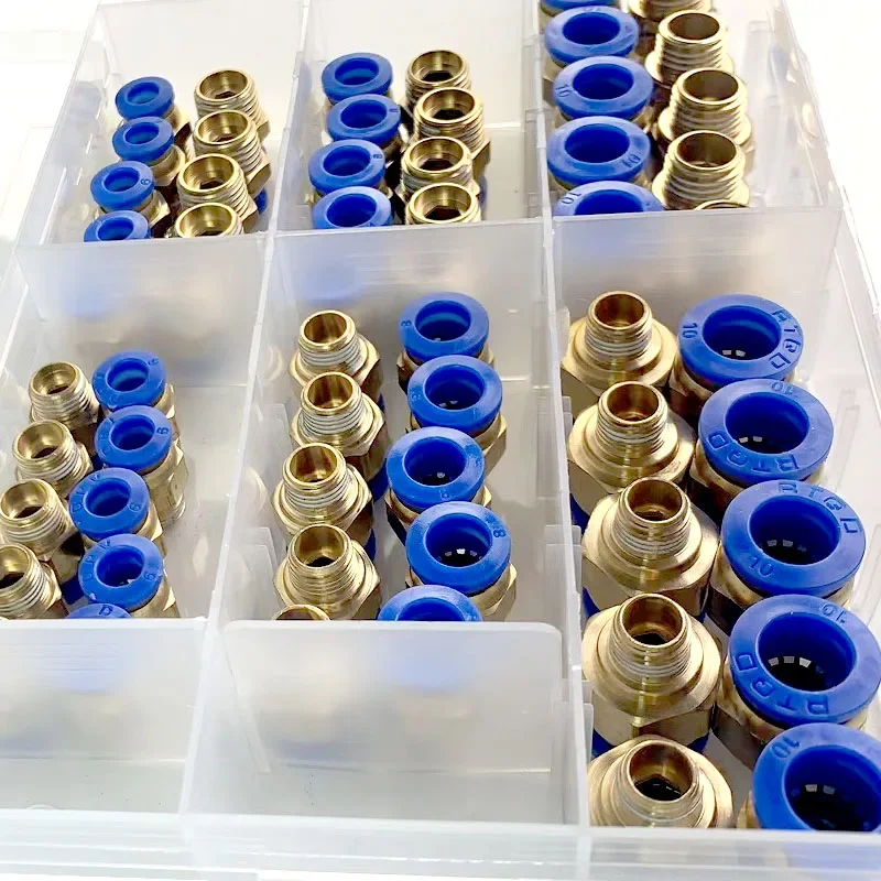 PC6-02 PC8-02 PC10-02 Серия PC Воздушные соединители для шлангов в штучной упаковке