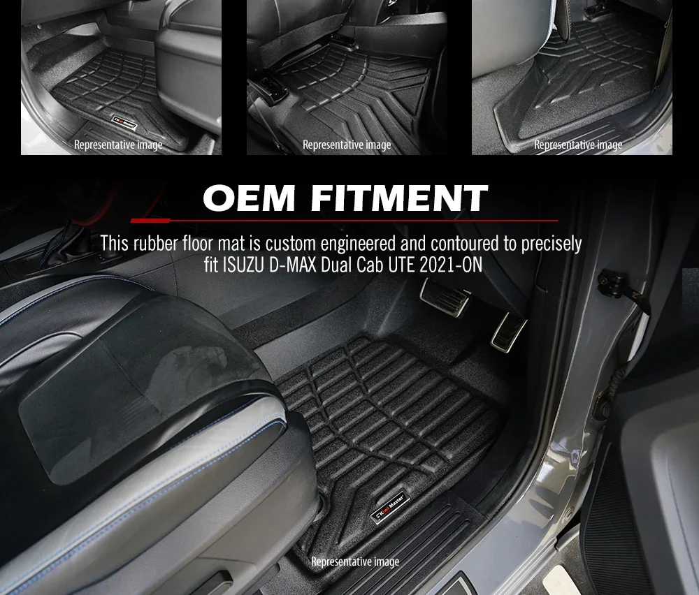 Фото 3D TPE пользовательские автомобильные коврики для ISUZU D-MAX 2015-2025 LHD RHD автомобильный коврик водонепроницаемые нескользящие ковры №4