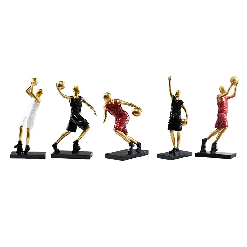 

HOT-Nordic Creative Basketball Character Home Ornament Modern Cool Room Artworks Decoration For Boys Birthday Gifts
