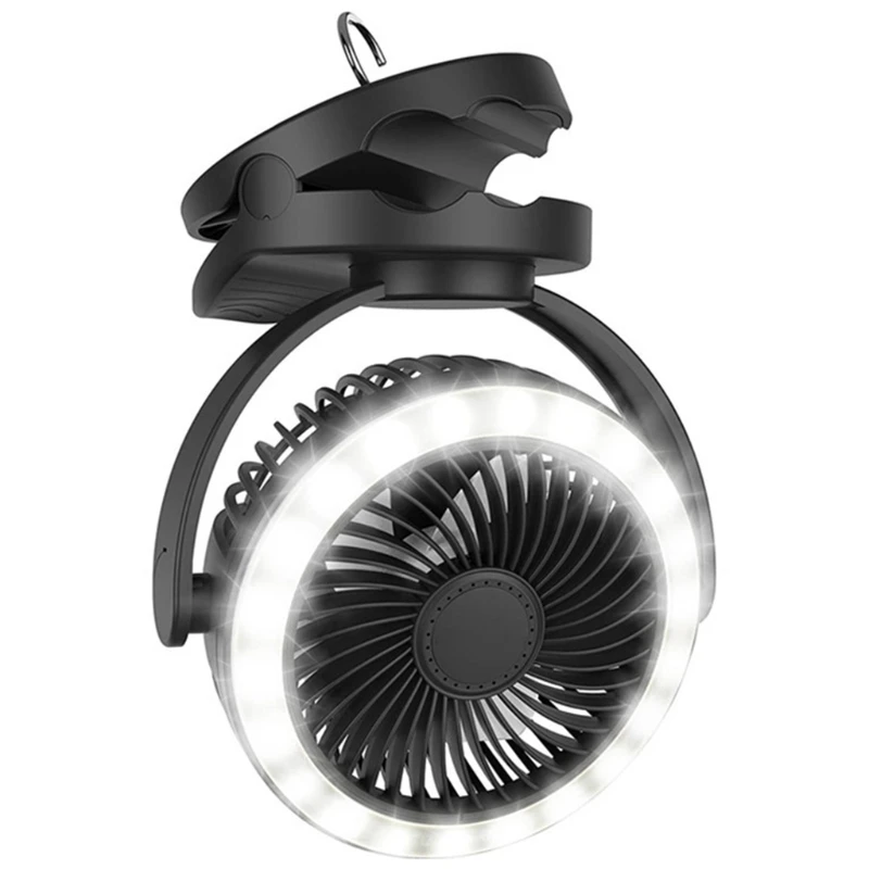 

D0AB 10000mAh Battery Operated Clip On Fan with Hanging Hook & Super Strong Airflow, 4 Speeds Adjustable Portable Camping Fan