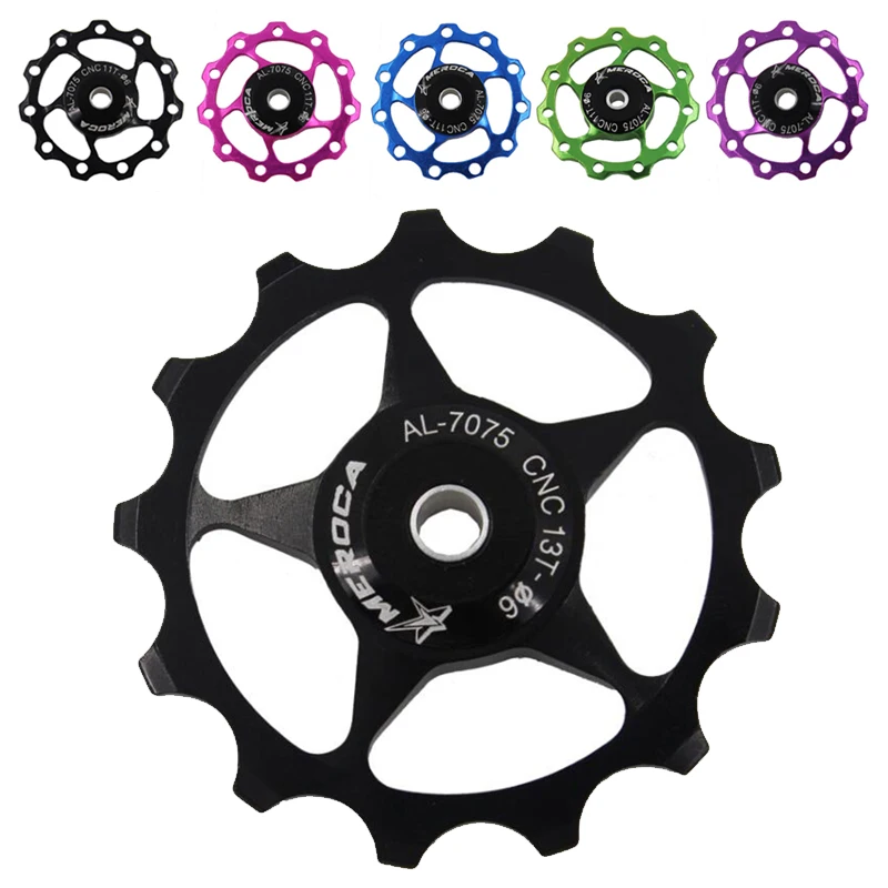 

MEROCA bicycle transmission guide wheel 11T 13T aluminum alloy Palin rear dial guide wheel Shimano 105 kit bicycle transmission