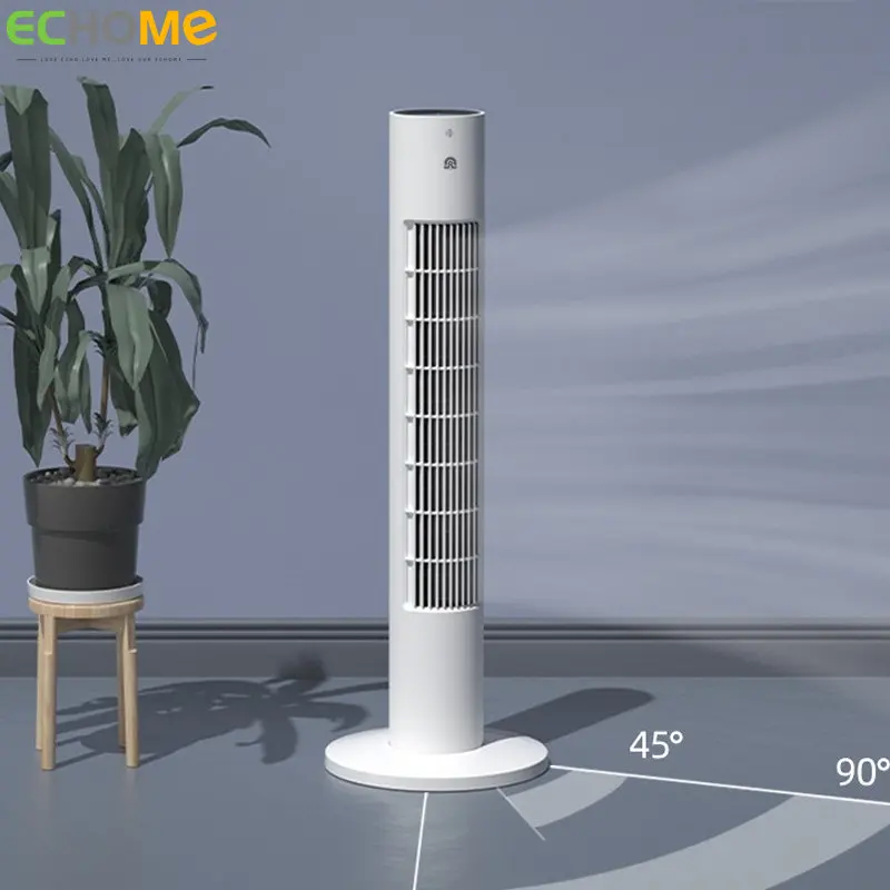 

ECHOME Electric Tower Fan Bladeless Mute Household Floor Fan Shaking Head Remote Control Desktop Dormitory Vertical Air Cooler