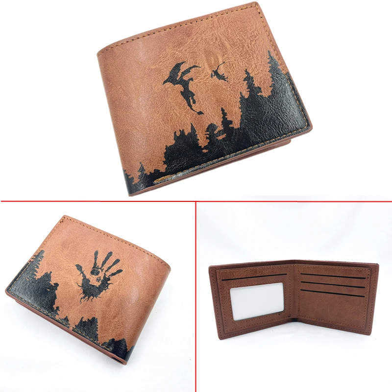 Кошелек из искусственной кожи с принтом дракона в ассортименте