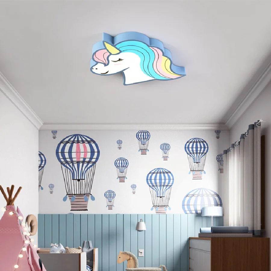 Animal Kids Ceiling Light For Kids Room Baby Room Lighting Fixturs Children Room Ceiling Light For Bedroom Lighting LED Dimmable