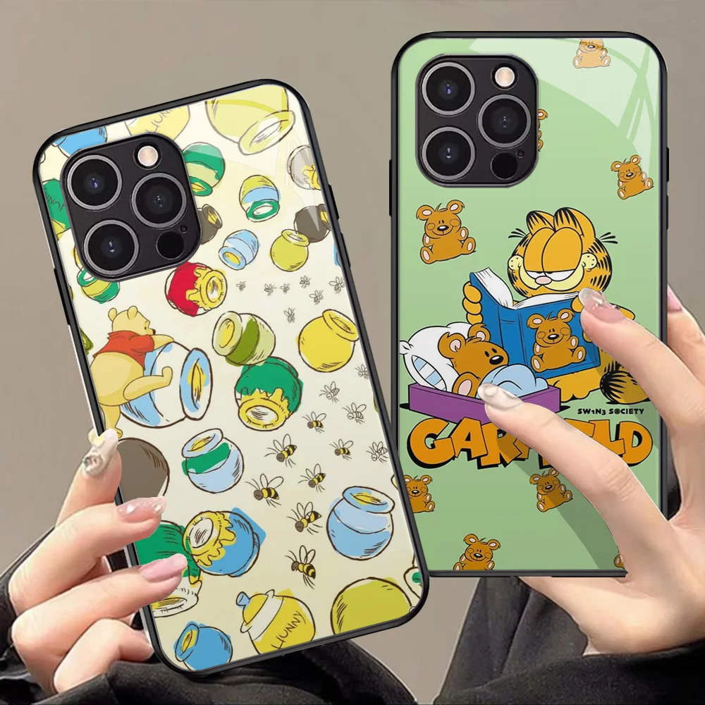 T-43 Eeyore Pigget Роскошный чехол из закаленного стекла для Xiaomi POCO F5 M4 F3 F4 GT M3 M6 Pro 5G