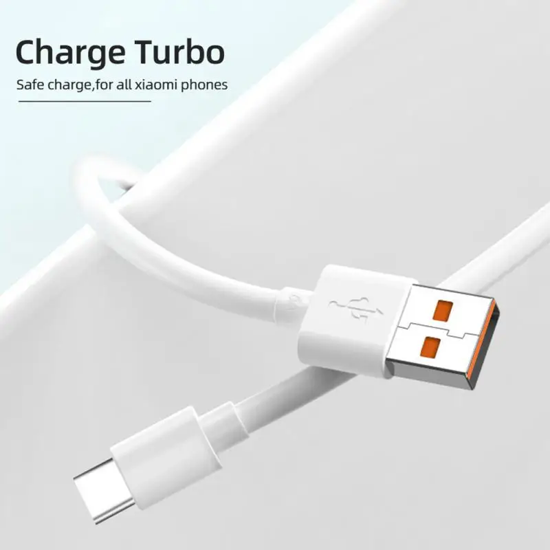 

6A 66W Fast Charging USB C Cable Liquid Silicone Type C Data Cord For Xiaomi Mi 12 11 Samsung S22 Huawei P50 POCO F4 M5 Oneplus