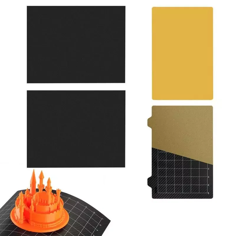 

PET Dual Carbon Fiber & Textured PEI PET PLATE Steel Sheet For 3d Printers Printing Accessories