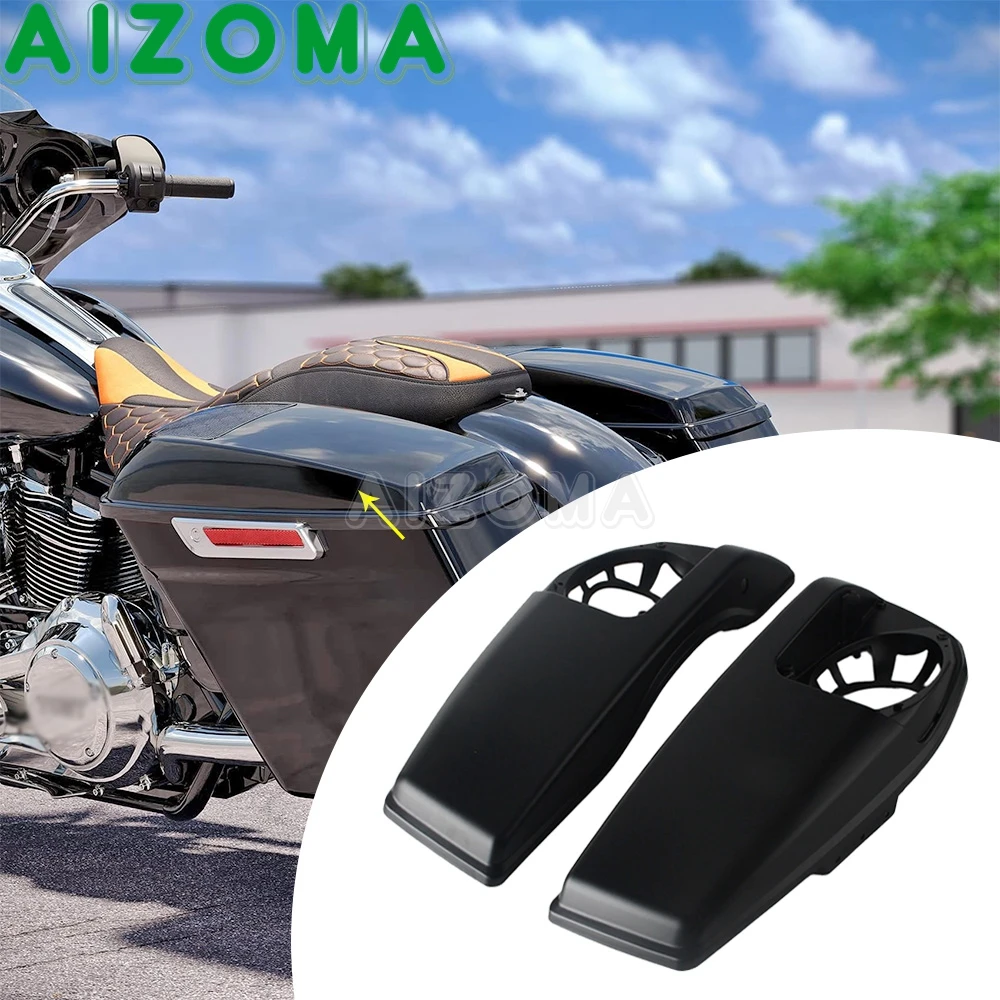 Фото Мотоциклетная седельная сумка, крышка динамика для Harley Touring Road Glide FLTRX CVO FLTRXSE ST FLTRXSTSE Street Glide 2023-2025, АБС-пластик №1