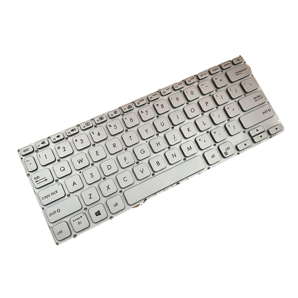 

Клавиатуры с серебряной подсветкой вход для дома и офиса без скольжения защита подсветка хорошая сенсорная Замена для Asus Vivobook X412