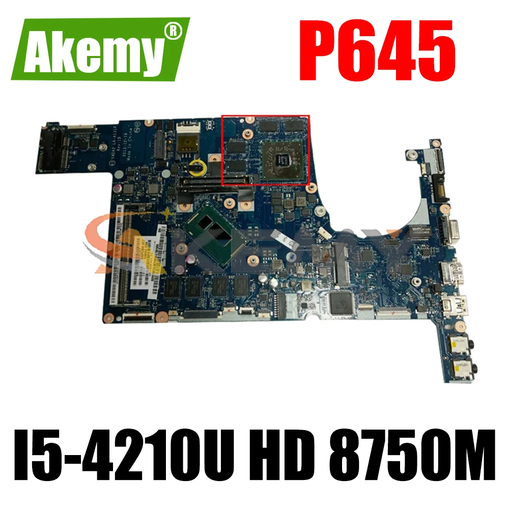 

AKEMY V4DA2 LA-A131P NBV8U11008 NB.V8U11.008 For acer Travelmate P645 laptop motherboard I5-4210U Radeon HD 8750M