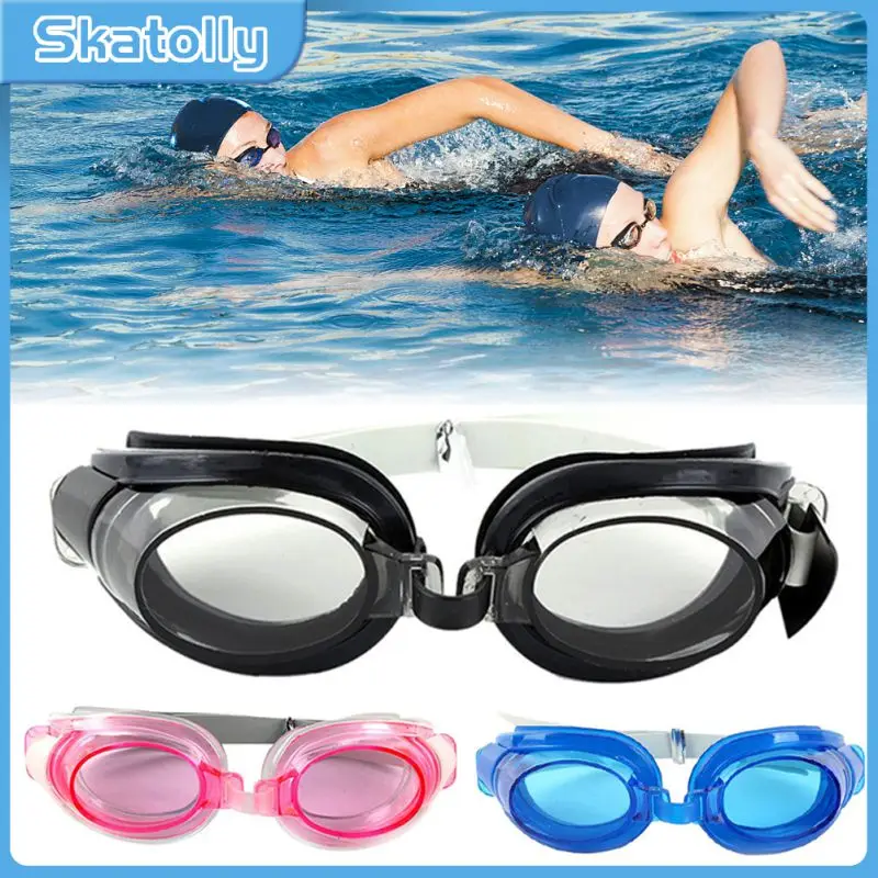 

Chidren Swimming Three-piece Adjustable Anti Fog Swimming Goggles Nose Clip Ear Plug Color Random Swimming Set Accessories