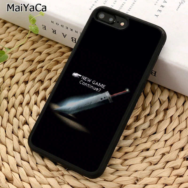 Фото Чехол для телефона Final Fantasy VII New Game Continue для iPhone 17 Air 16 15 14 plus 11 12 13 Pro Max Coque Cover Shell №1