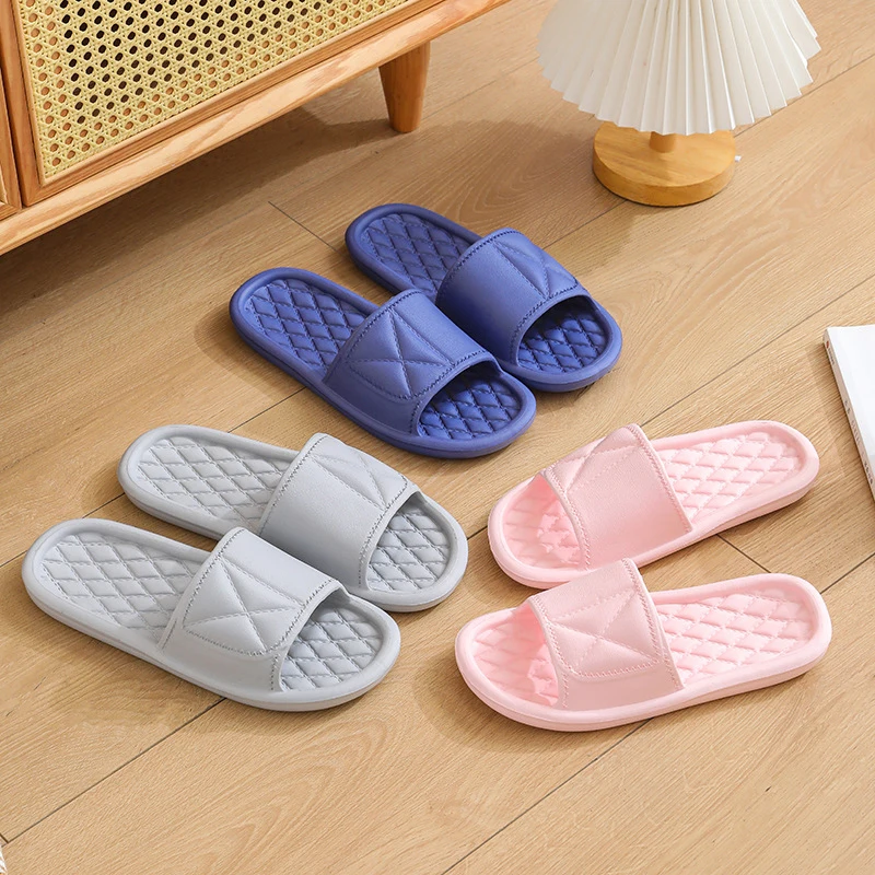 

Summer Women Men's Slippers EVA Indoor Bath Thick Platform Non-Slip HomeCartoon Flip Flops Beach Sandals Slides