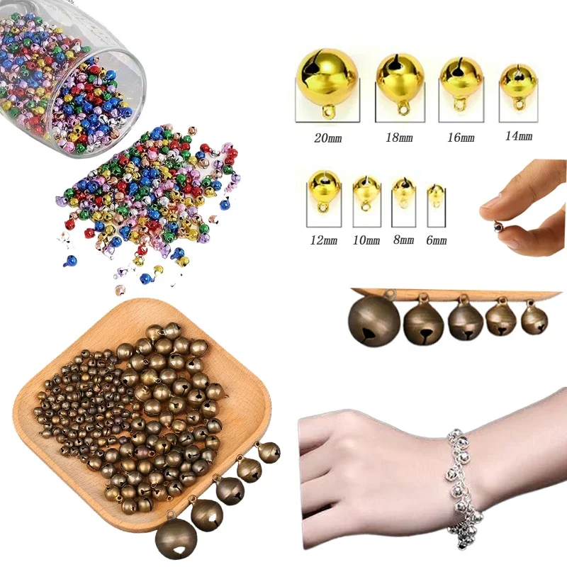 100 шт. 6 мм-20 мм красочный мини-подвеска с мешкорезом для украшения рождественской