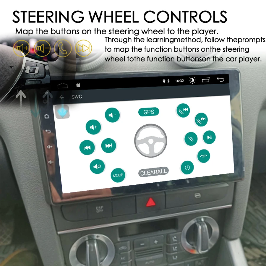 128 Гб ПЗУ Android 12 радио 2Din для Audi A3 2 8P 2003 - 2013 навигация GPS сенсорный экран стерео