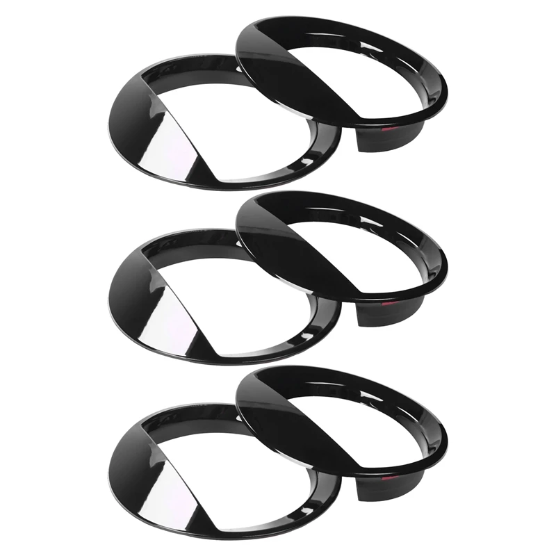 

3X Car Exterior Head Light Lamp Decoration Cover Trim Stickers for Jeep Patriot 2011-2016 Accessories