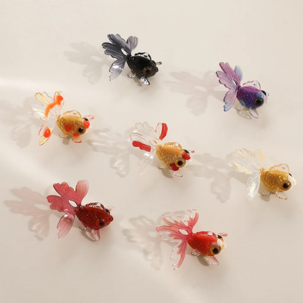 

Red Goldfish Koi Cute Simulation Small Carp PendantDIYHandmade Ornament Stud Earrings Ear Stud Accessories Material Beaded
