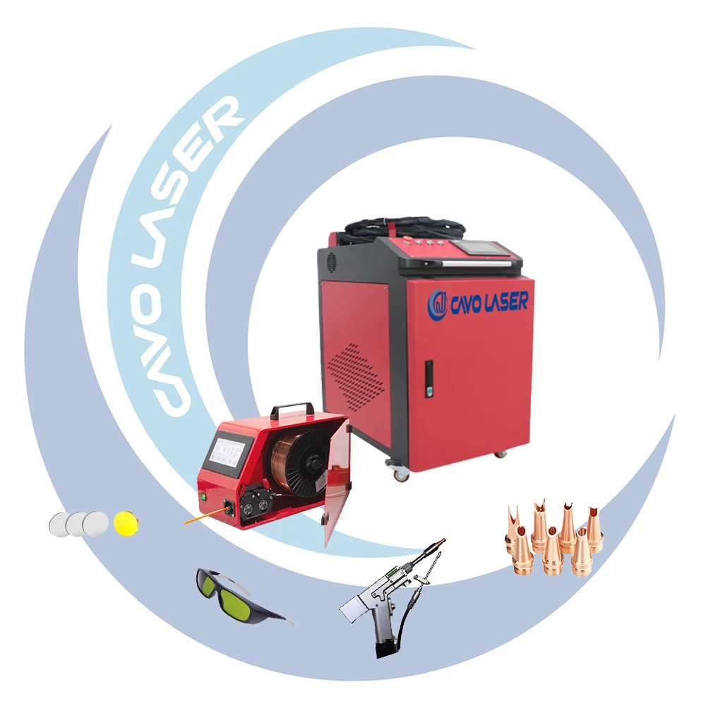 Портативный лазерный сварочный аппарат для меди алюминия нержавеющей стали 1 кВт