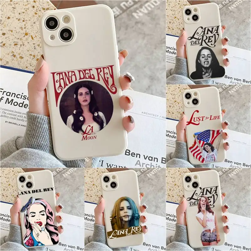 

Lana Del Rey Singer Kraft Phone Case For Iphone 7 8 Plus X Xr Xs 11 12 13 Se2020 Mini Mobile Iphones 14 Pro Max Case