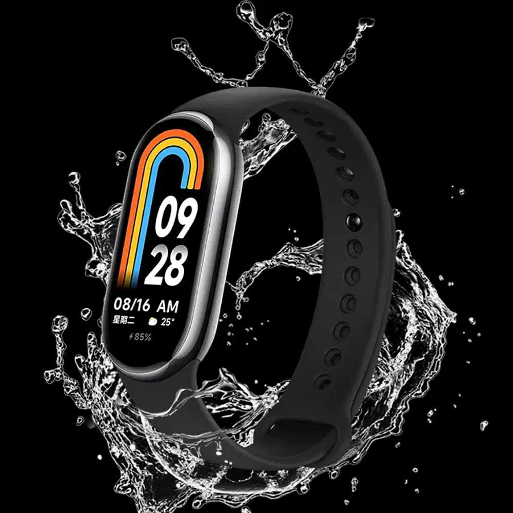 Sport Silicone Strap for Xiaomi MiBand 8 Band for Mi Band 8 SmartWatch Replacement Wristband Correa Bracelet Watchband