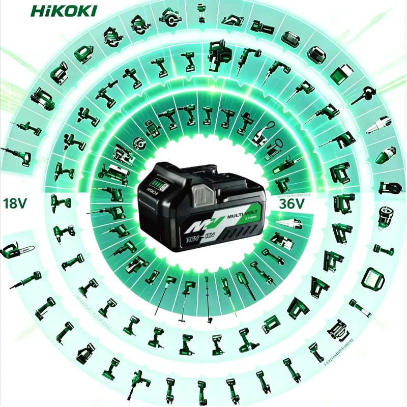 Аккумулятор HiKOKI 8.0Ah литий-ионный перезаряжаемый, с двойным напряжением 18В36В, подходит для всех беспроводных электроинструментов Hitachi. (art.: 3920dcf8f08c3) - 3920dcf8f08c3