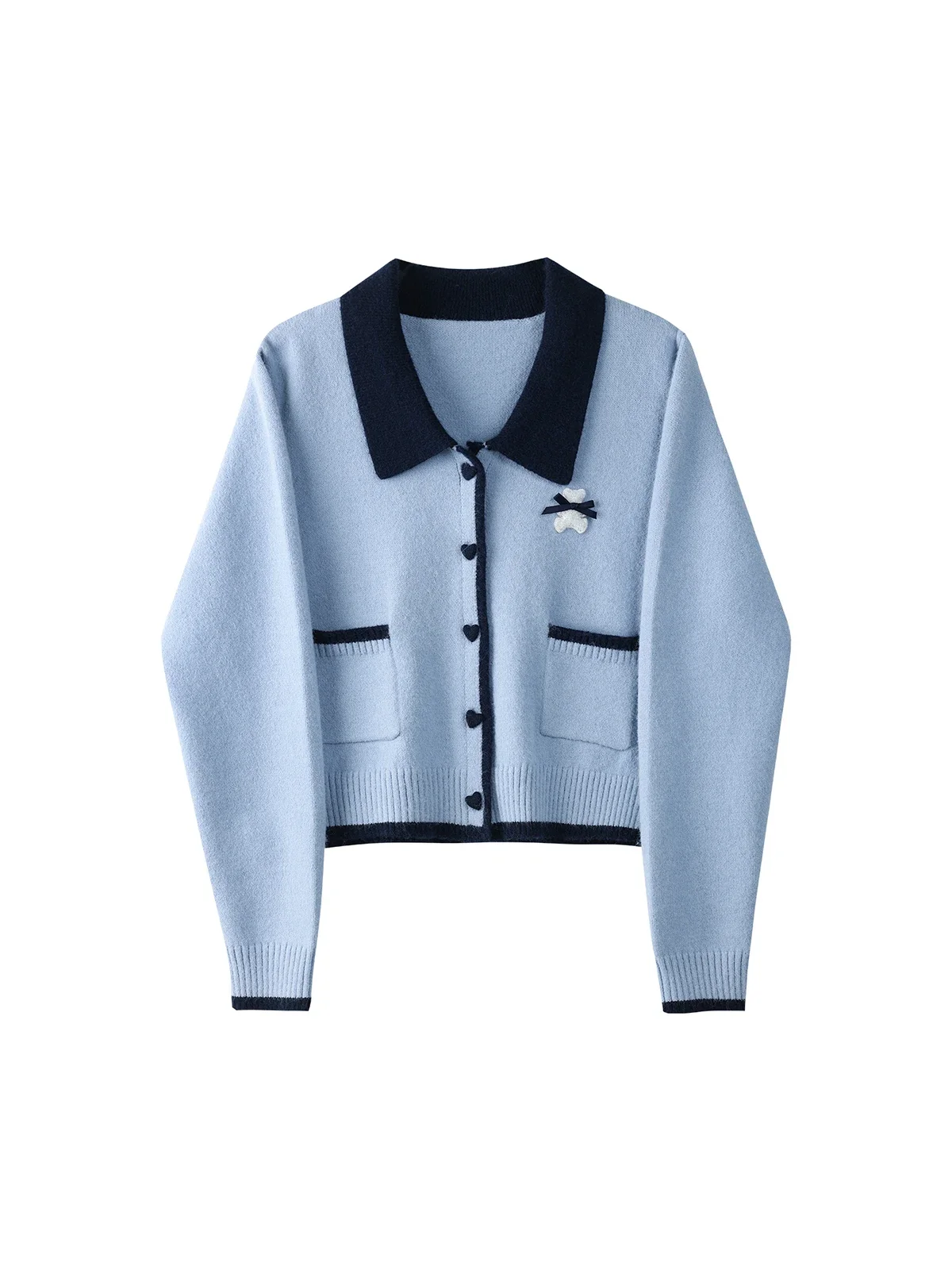 ALXNAN женские кардиганы контрастного цвета 2 в 1 нежное полотенце с воротником-поло