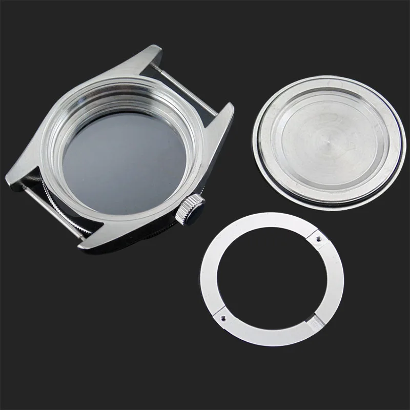 Watch Case Accessories 316L Stainless Steel Case 41mm Sapphire For Seagull ST2130, SW200, P5000 Series Mechanical Movement