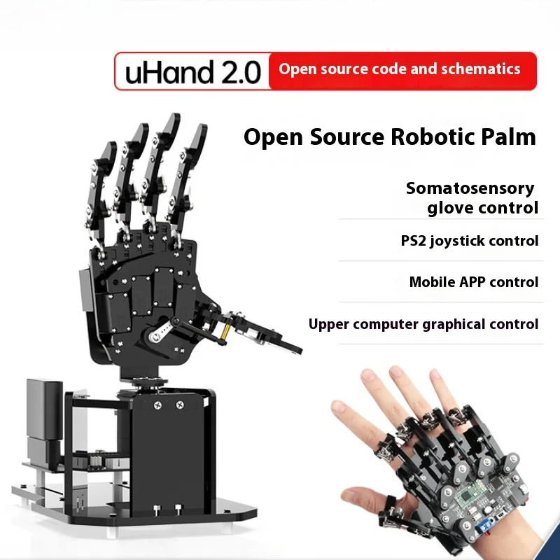 Фото Bionic Robotic Hand Palm UHand2.0 Соматосенсорный/робот с открытым исходным кодом/совместим с программируемым Arduino/STM32 №2