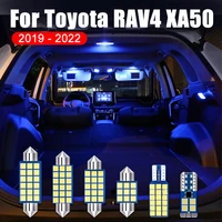 for toyota rav4 rav 4 xa50 2019 2021 2022 6pcs car interior reading lights trunk lamp sun visor vanity mirror bulbs accessories