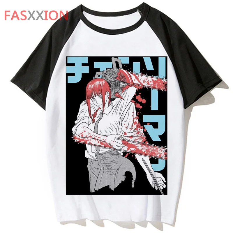 

Makima футболка для улицы Футболка harajuku Футболка мужская футболка хип-хоп одежда Топ забавный мужской