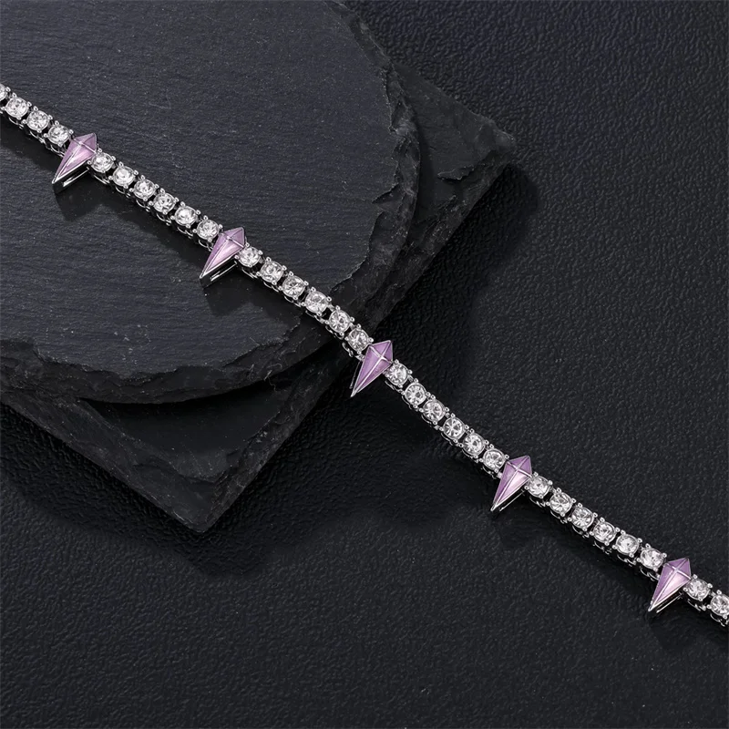 Цепочка с кубинской пантерой Мужская цепь бриллиантами выложенными Фианитами 13