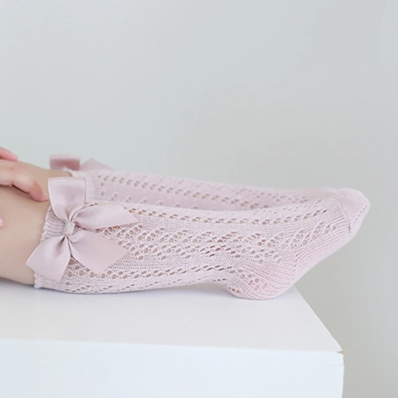 

Breathable Hollow-out Princess Lace Stockings Soft Comfortable Bowknot Socks