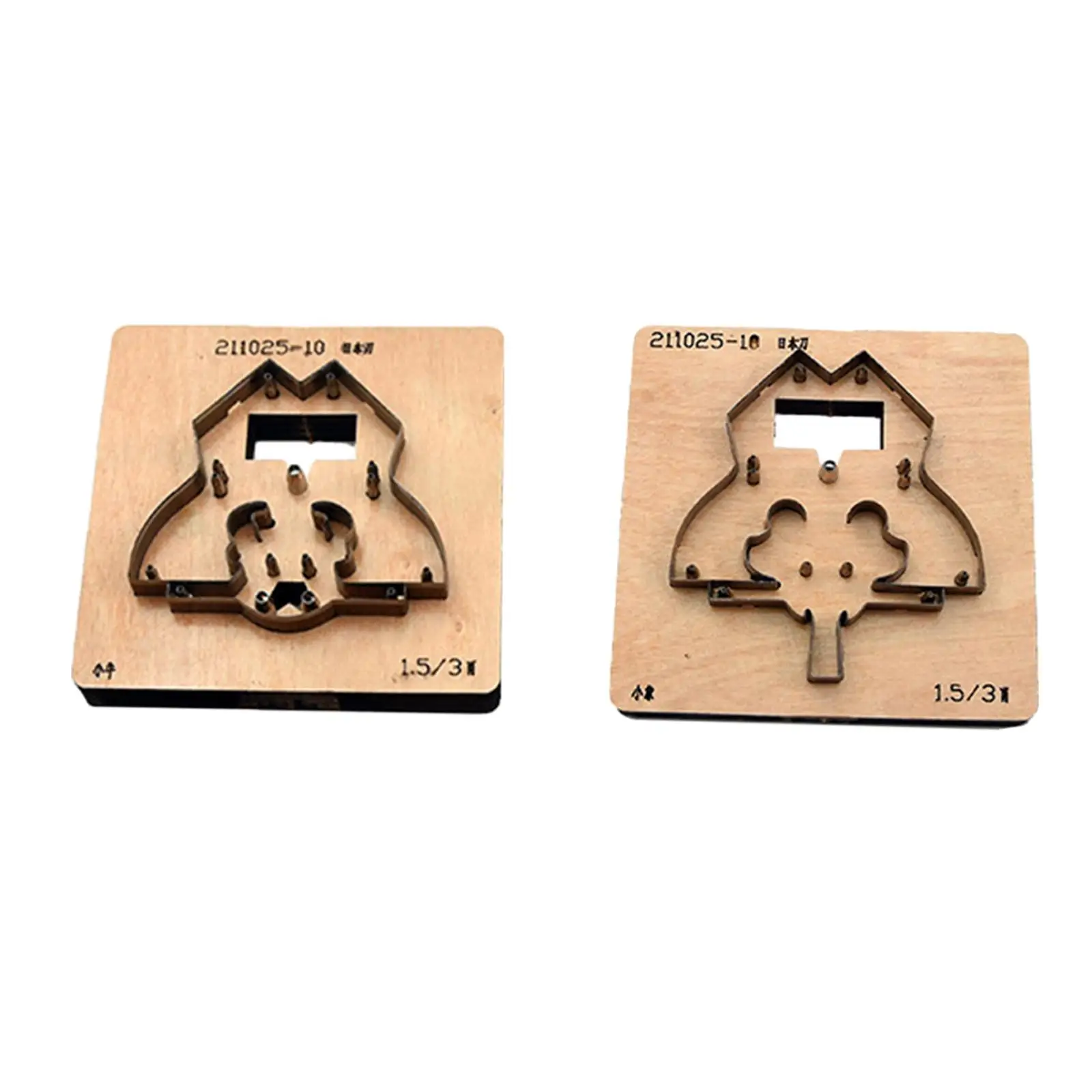 

Leather Cut Mould Universal Durable Wooden Punching Stencil Hand Tool Easy to Use Reusable Handmade for Tailor Househld Beginner