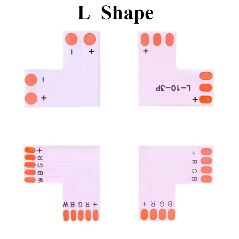 Разъем для светодиодной печатной платы 2-контактный 3-контактный 4-контактный