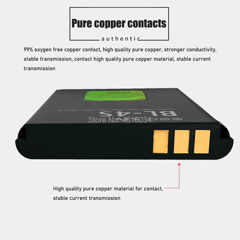 High Quality 860mAh BL 4S BL-4S Battery For Nokia 1006 2680s 3600s 3602S 6202C 6208c 7020 7100s 7610 X3-02 3710f BL4S |